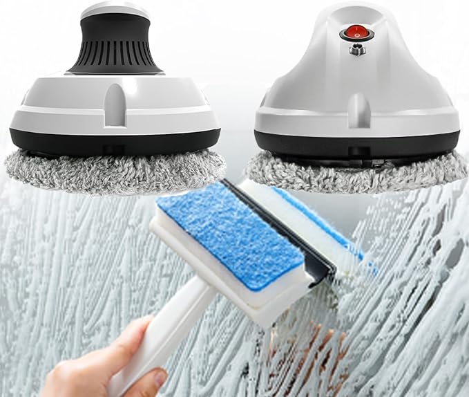 Automatic Window Cleaning Robot with Smart Infrared Navigation & 5000Pa Suction — Hands-Free Electric Glass Cleaner for Windows, Mirrors & Tiles | Remote Control | Safety Rope Included