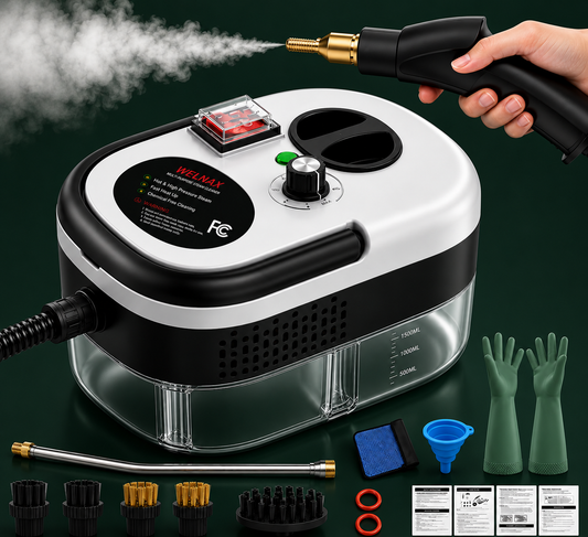 2500W Handheld Steam Cleaner for Home & Car Detailing