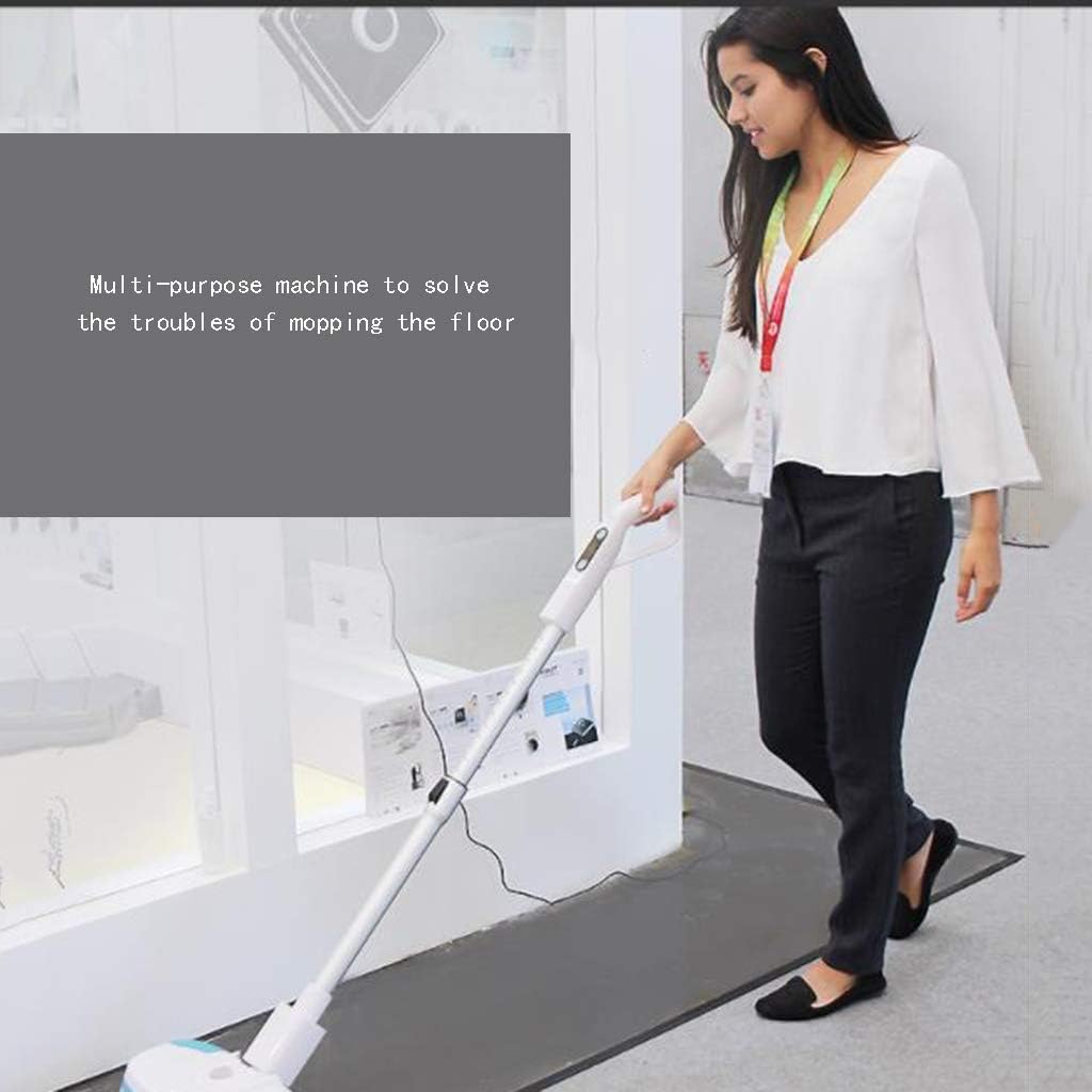 2-in-1 Wireless Electric Sweeping Mop Machine — Cordless Rechargeable Floor Scrubber & Sweeper for Hardwood, Tile, Laminate, Vinyl & Marble | Auto-Rotating Cleaning Head with Washable Microfibre Pads