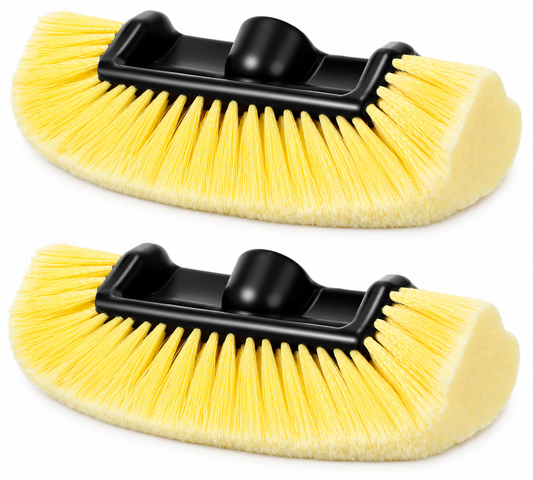 10-Inch Quad/Multi-Level Car Wash Brush Head with Soft Bristles