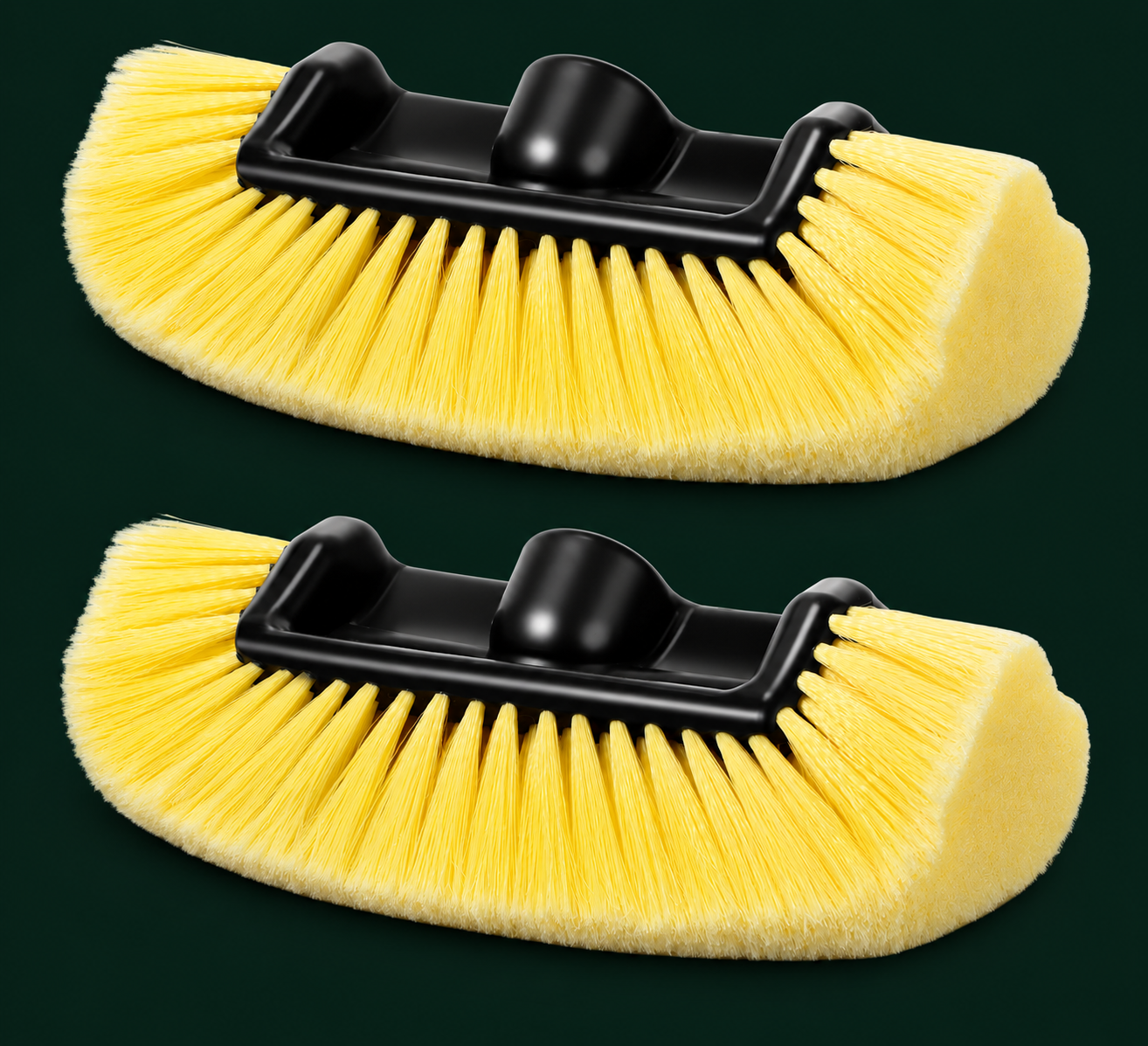 10-Inch Quad/Multi-Level Car Wash Brush Head with Soft Bristles