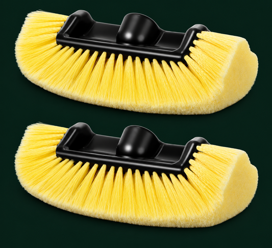 10-Inch Quad/Multi-Level Car Wash Brush Head with Soft Bristles